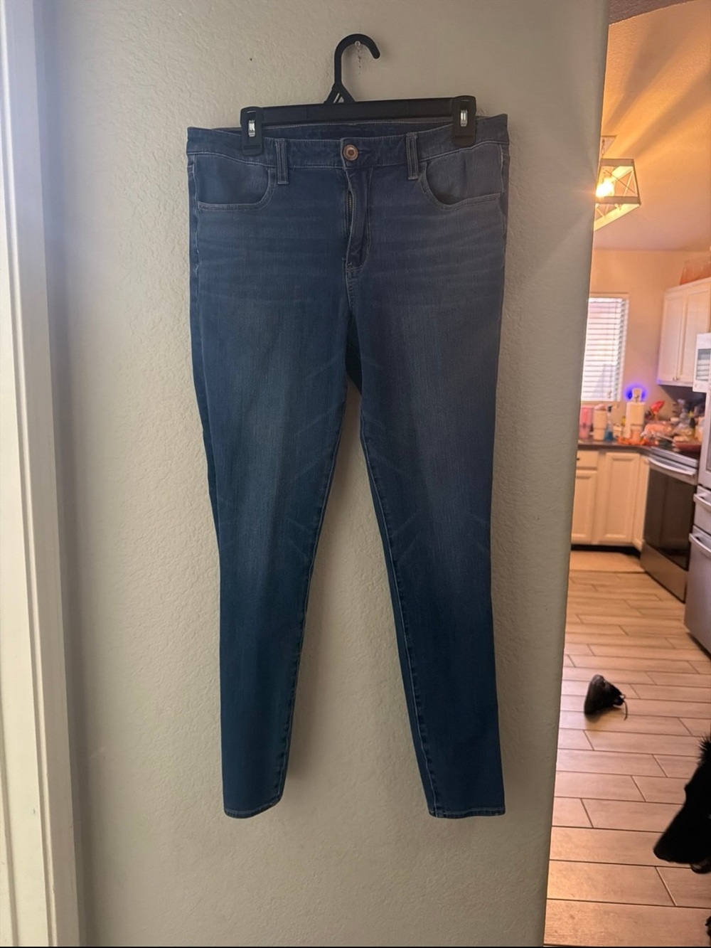 American Eagle Outfitters Dark Indigo Stretch Skinny Jeans